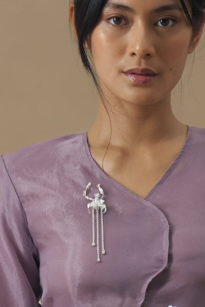 Puspa Brooch (Silver)